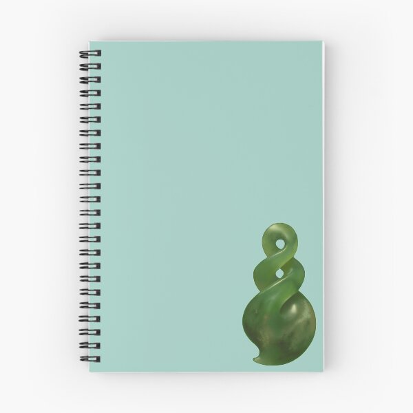 Item preview, Double Twist Pikoroa Pounamu (Greenstone) Design Painted Style designed and sold by TheNativeRose.