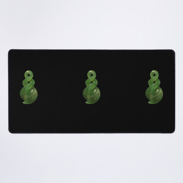 Item preview, Double Twist Pikoroa Pounamu (Greenstone) Design Painted Style designed and sold by TheNativeRose.