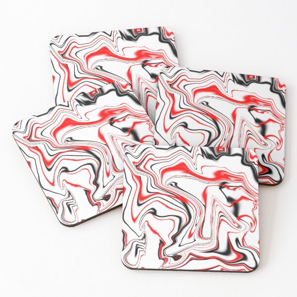 Item preview, White Red and Black Marble designed and sold by Tshirtstory.