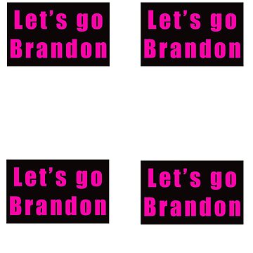 Let's go Brandon  Sticker for Sale by Yuchi1