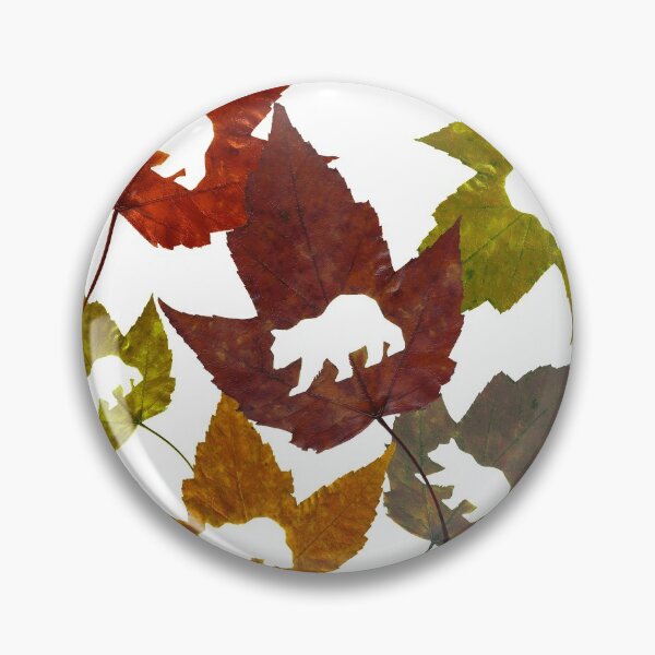 Item preview, A Rain of Leaves with Little Bears - Real Leaf Cottage Core or Goblin Core Gift Design designed and sold by Spammabelle.