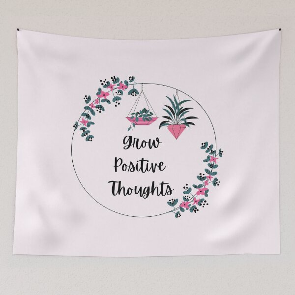 Item preview, Grow Positive Thoughts Plants  designed and sold by TheInkyOwl.