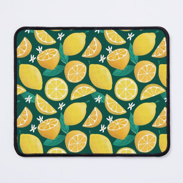 Item preview, Zesty Lemons Pattern - Dark Green Palette designed and sold by CircusCreative.