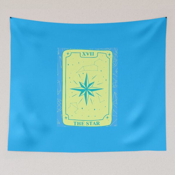 Item preview, The Star Tarot Card and Crystals Graphic designed and sold by WonderfulHumans.
