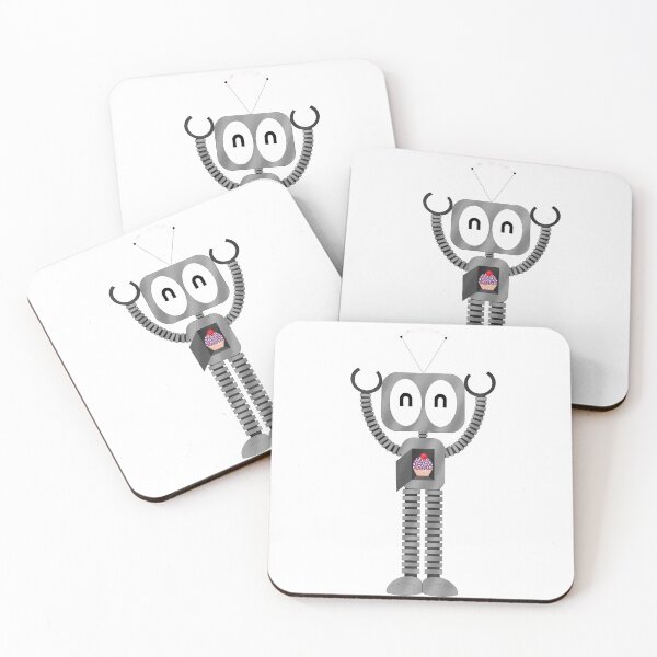 Artikelvorschau, Cupcake-Roboter entworfen und verkauft von HighKingPaige's Sarcastic Airquotes Art Shop.
