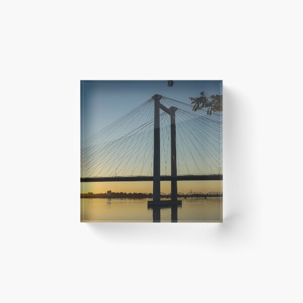 Item preview, Cable-stayed bridge at sunrise designed and sold by DomingoPhoto.