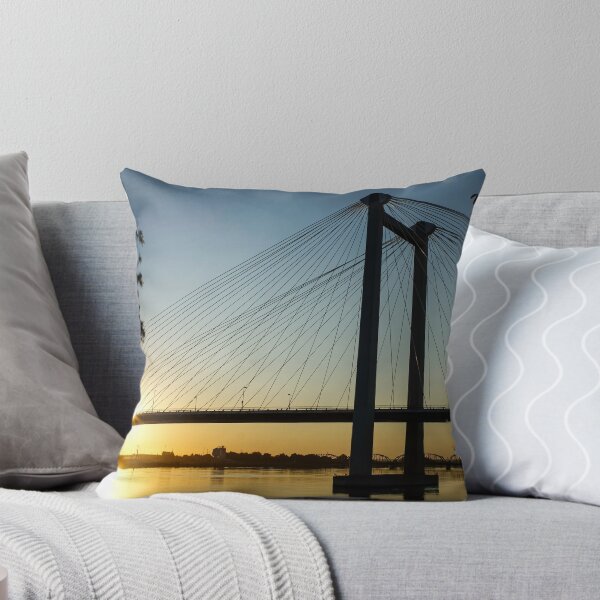 Item preview, Cable-stayed bridge at sunrise designed and sold by DomingoPhoto.