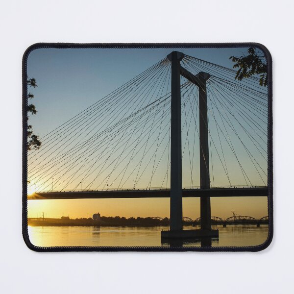 Item preview, Cable-stayed bridge at sunrise designed and sold by DomingoPhoto.