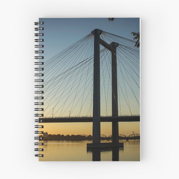 Item preview, Cable-stayed bridge at sunrise designed and sold by DomingoPhoto.