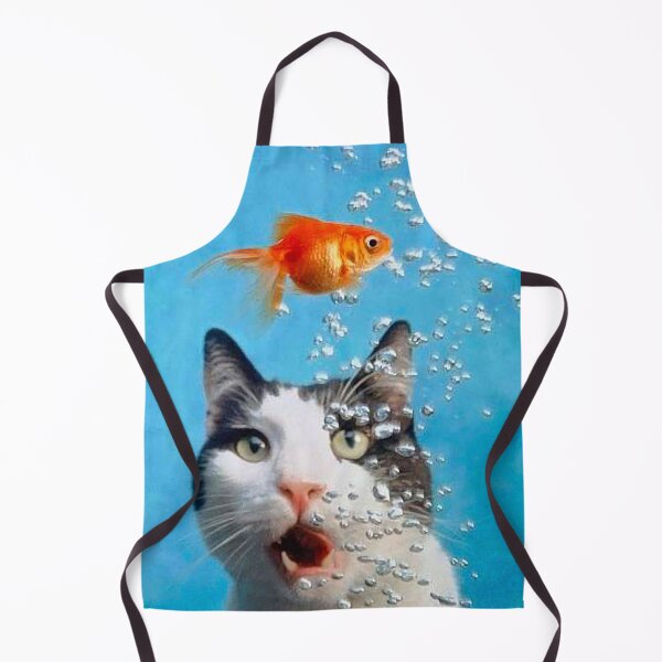 Item preview, Cat and Gold Fish designed and sold by MorningFive.