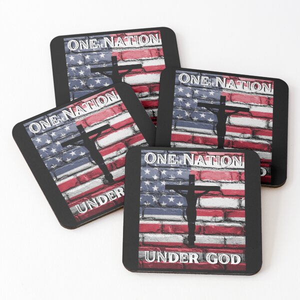 Item preview, One Nation Under God - Jesus on the Cross - American Flag - Original by Boo-da-chay designed and sold by Boo-da-chay.
