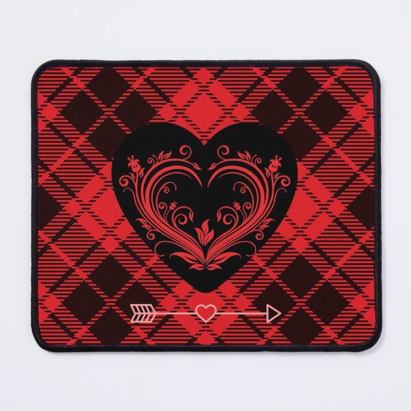 Item preview, Heart Tartan designed and sold by Rumrabbit82.