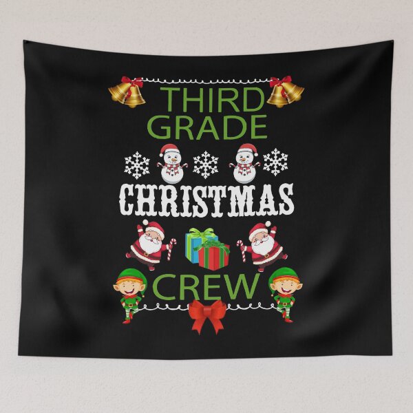 Item preview, third grade christmas crew designed and sold by Super-Thomas.