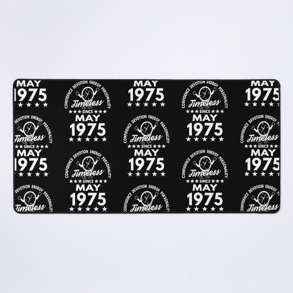 Item preview, May Birthday Timeless Person -1975 - White Text designed and sold by MoonsmileProd.