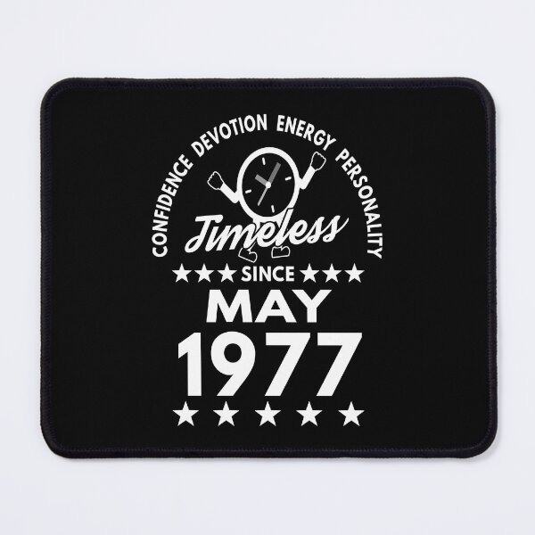 Item preview, May Birthday Timeless Person -1977 - White Text designed and sold by MoonsmileProd.