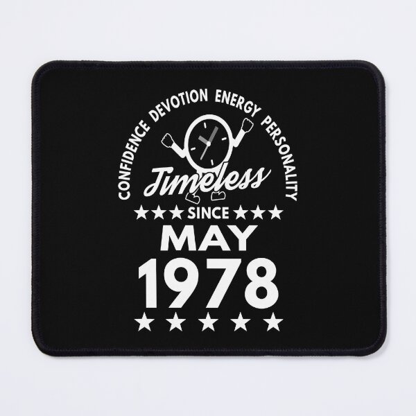 Item preview, May Birthday Timeless Person -1978 - White Text designed and sold by MoonsmileProd.