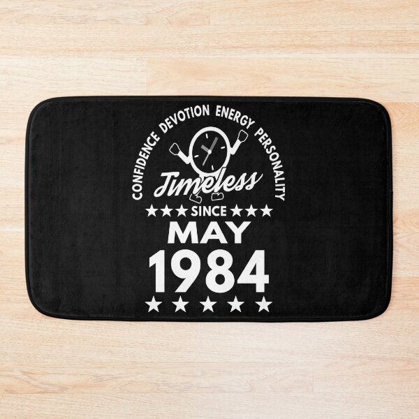 Item preview, May Birthday Timeless Person -1984 - White Text designed and sold by MoonsmileProd.