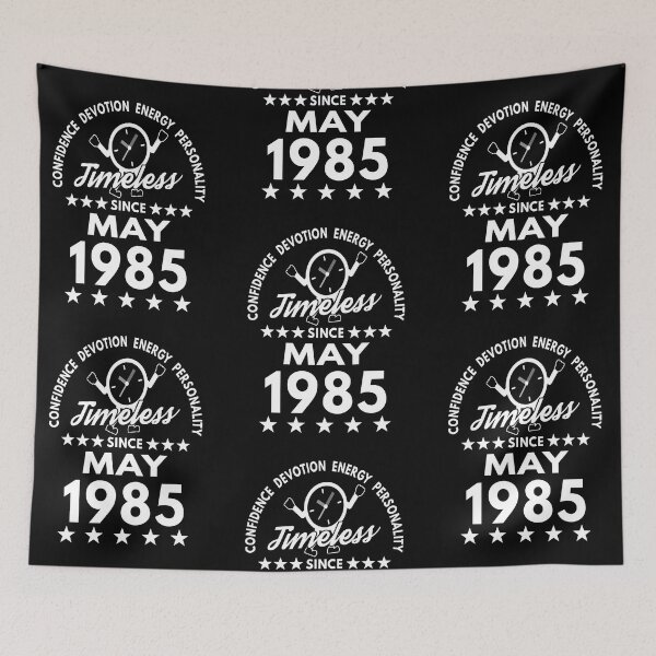 Item preview, May Birthday Timeless Person -1985 - White Text designed and sold by MoonsmileProd.