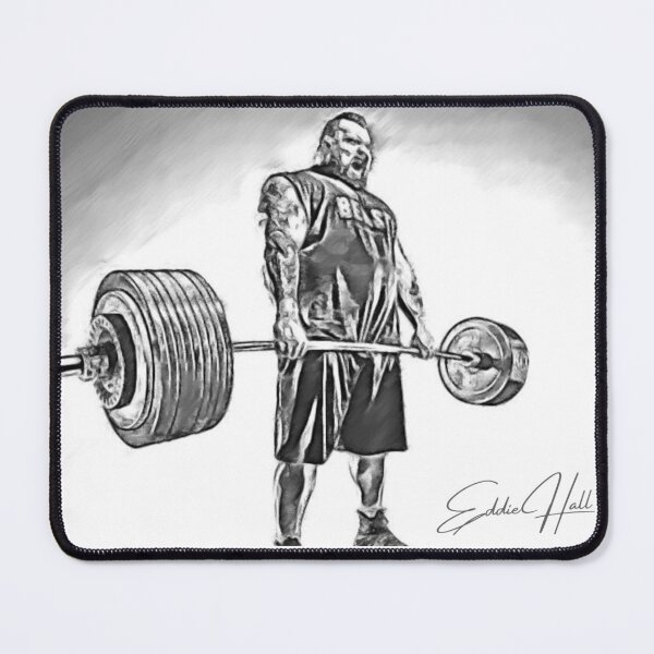 Item preview, EDDIE HALL - DEADLIFT SKETCH designed and sold by HeavyLiftGift.
