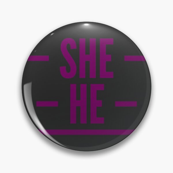 Item preview, She/He Pronouns designed and sold by Vira Magnus Layton.