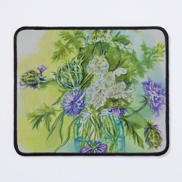 Item preview, wild flowers in glass jar. designed and sold by Faerieglen.