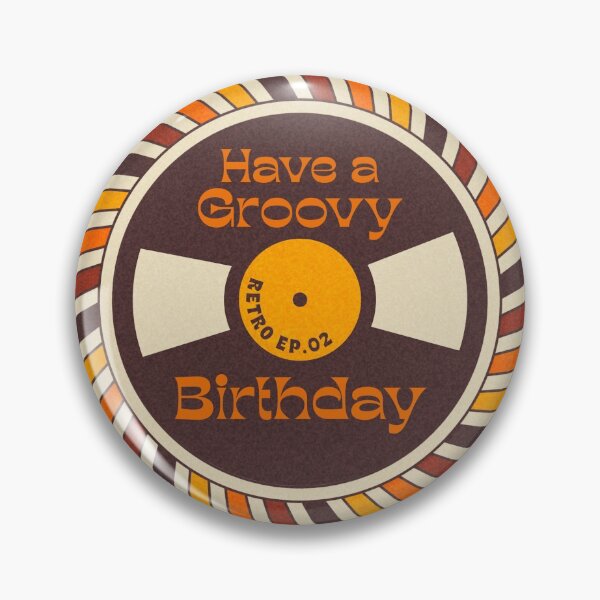 Item preview, Have a Groovy Birthday Retro 70's  designed and sold by blueavocado.