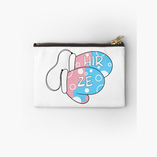 Item preview, Trans Pride Pronoun Mittens Ze/Hir designed and sold by BiOurPride.