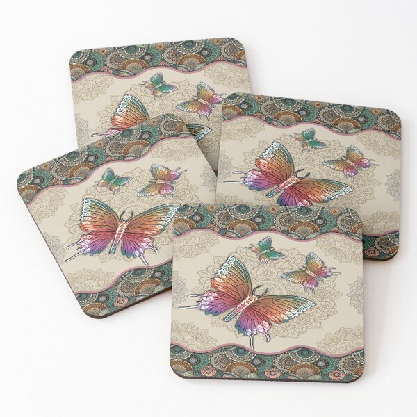 Item preview, Butterfly Vintage Mandala designed and sold by AlysaWithArt.