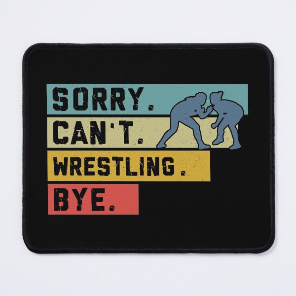 Item preview, Wrestling Sorry I Can't Retro Art designed and sold by AlysaWithArt.