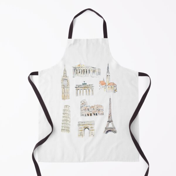 Item preview, Europe landmarks illustration  designed and sold by SelenePaintings .