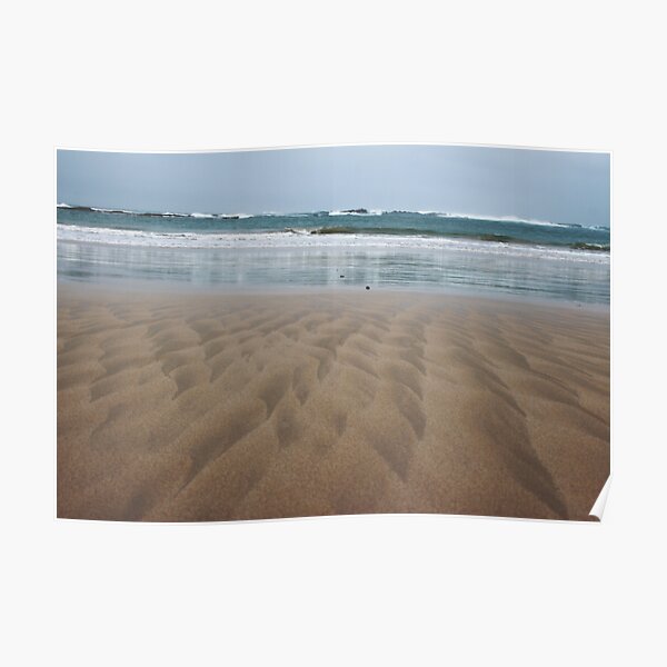 Beach Swirly Sand Apolo Bay Poster
