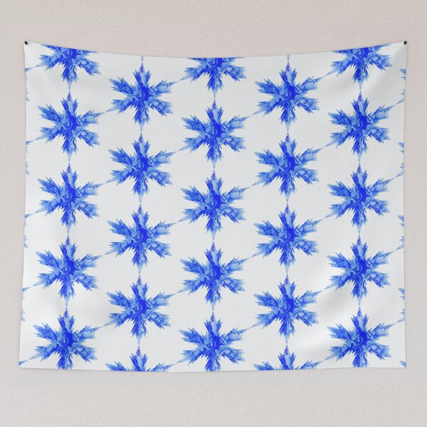 Item preview, Snowflakes Star Royal Blue shades rose petals  by Iritof designed and sold by iritof.