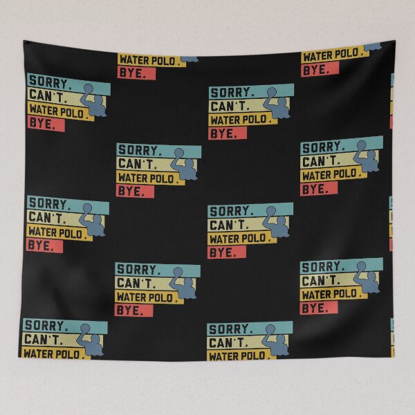 Item preview, Water Polo Sorry I Can't Retro Art designed and sold by AlysaWithArt.