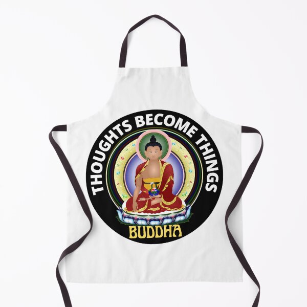 Item preview, Thoughts Become Things Zen Buddha Round designed and sold by RGRamsey.