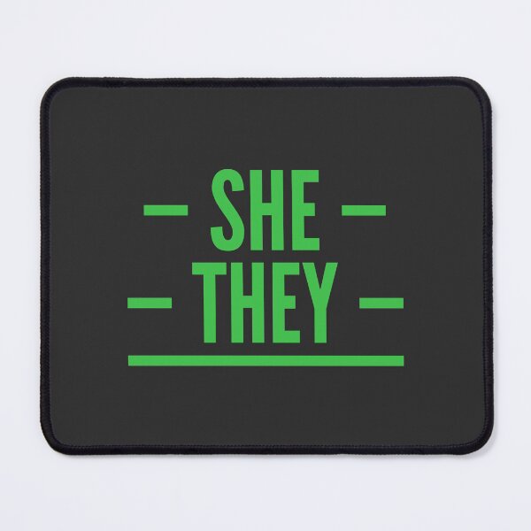 Item preview, She/They Pronouns designed and sold by Vira Magnus Layton.