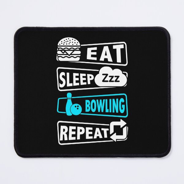 Item preview, Bowling Eat sleep Repeat Blue designed and sold by JaskolArt.