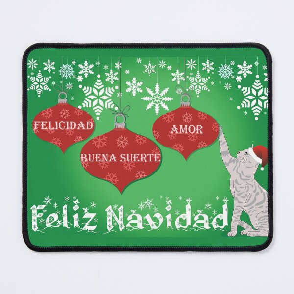 Item preview, Navidad Gato Esperanza Bendiciones Amor Feliz Navidad designed and sold by PinkPandaDesign.