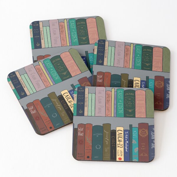 Item preview, Colorful Bookshelf Books pattern designed and sold by Ginger-ginseng.