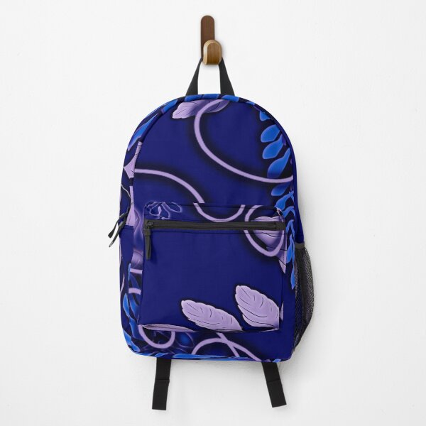 Item preview, wisteria, at night, monochrome,minimalism, blue,lilac, flowers, leaves designed and sold by Maria Mihailova.