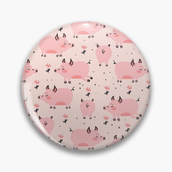 Item preview, Pig Pink Floral  designed and sold by JaskolArt.
