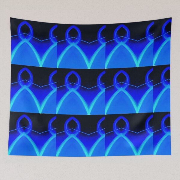 Item preview, Neon Blue Looping Design designed and sold by TM Art.