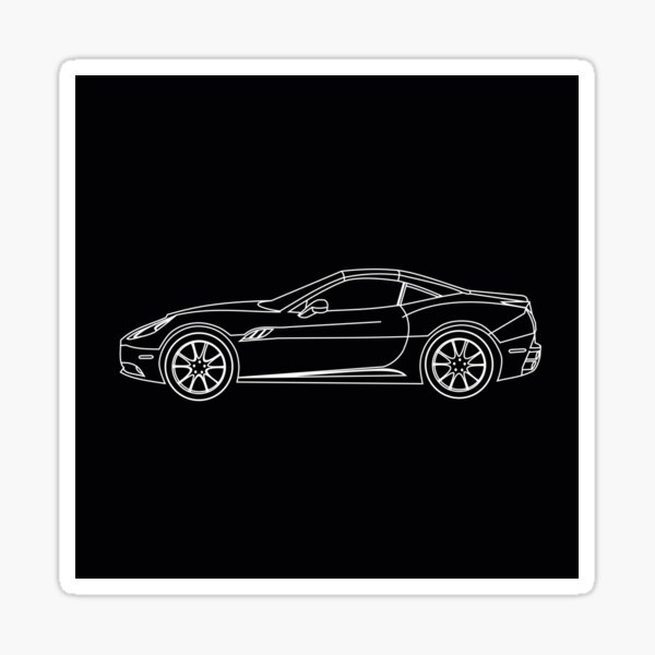 Sticker Ferrari California - ref.11002