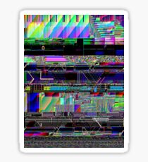 Pegatina Glitch art