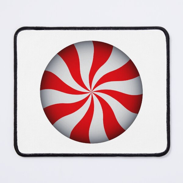 Item preview, Single Round Christmas Peppermint designed and sold by ColorPopArtBoutique.