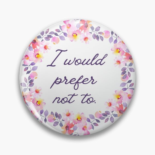 Item preview, I would prefer not to - Bartleby, the Scrivener  designed and sold by gacreativity.