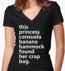 This Princess Consuela Banana Hammock Found Her Crap Bag Fitted V-Neck T-Shirt