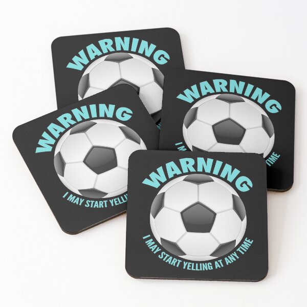 Item preview, Warning I may start yelling at any time funny soccer designed and sold by PrintNJoy.