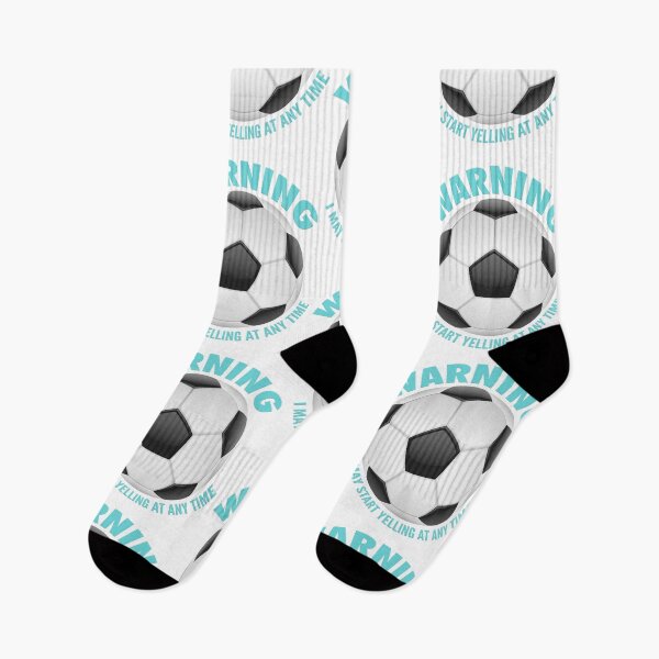 Item preview, Warning I may start yelling at any time funny soccer designed and sold by PrintNJoy.