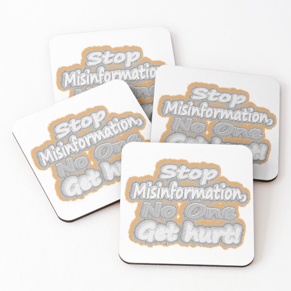 Item preview, Cute Artwork Design About "Stop Misinformation". Buy Now! designed and sold by Health And Fitness Posts e-Store.