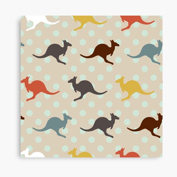 Item preview, Multicolor Kangaroo Silhouette designed and sold by JaskolArt.